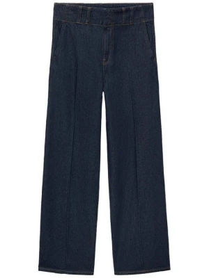 Jeansy Straight Leg Mango niebieski
