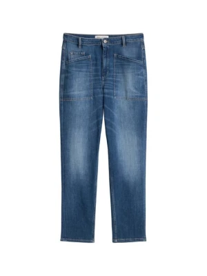 Jeansy Straight Leg Marc O'Polo granatowy