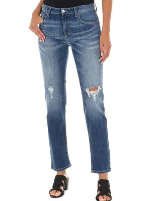 Jeansy Straight Leg Met