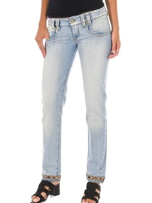 Jeansy Straight Leg Met