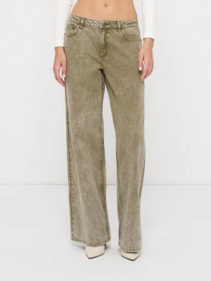 Jeansy Straight Leg Michael Kors zielony