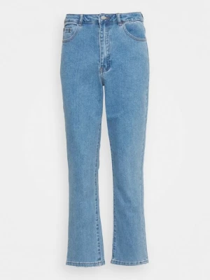 Jeansy Straight Leg Missguided niebieski