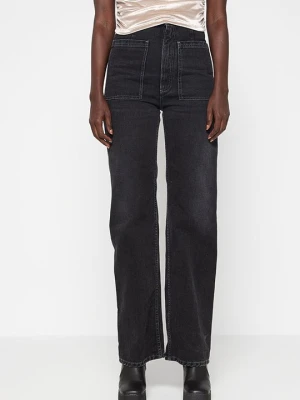 Jeansy Straight Leg MM6 Maison Margiela czarny