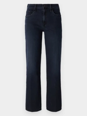 Jeansy Straight Leg Mother granatowy