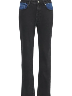 Jeansy Straight Leg My Essential Wardrobe ciemnoszary