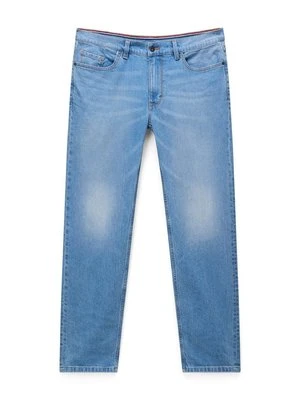 Jeansy Straight Leg Napapijri jasnoniebieski denim