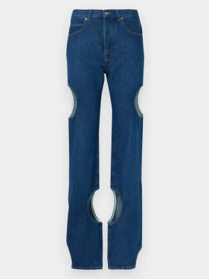 Jeansy Straight Leg Off White niebieski denim