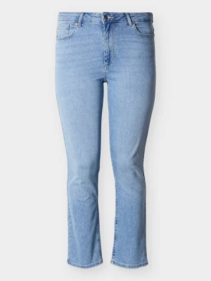 Jeansy Straight Leg ONLY Carmakoma jasnoniebieski denim