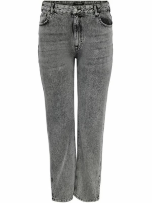 Jeansy Straight Leg ONLY Carmakoma szary