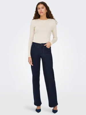 Jeansy Straight Leg Only granatowy