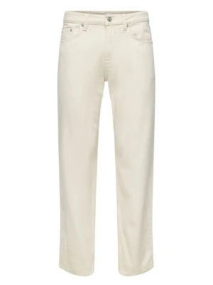 Jeansy Straight Leg Only & Sons piaskowy