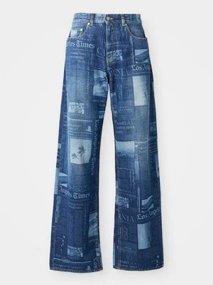 Jeansy Straight Leg Palm Angels niebieski