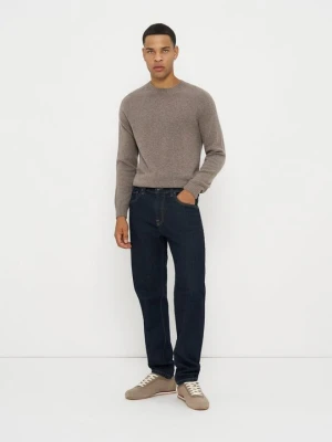 Jeansy Straight Leg Profuomo granatowy