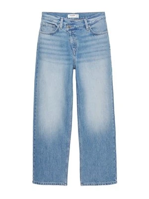 Jeansy Straight Leg PULL&BEAR niebieski denim