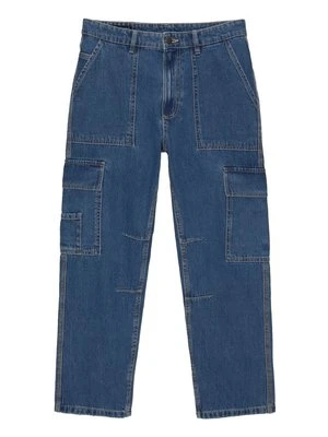 Jeansy Straight Leg PULL&BEAR niebieski denim