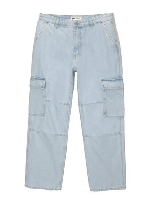 Jeansy Straight Leg PULL&BEAR jasnoniebieski