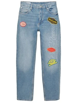 Jeansy Straight Leg PULL&BEAR niebieski denim