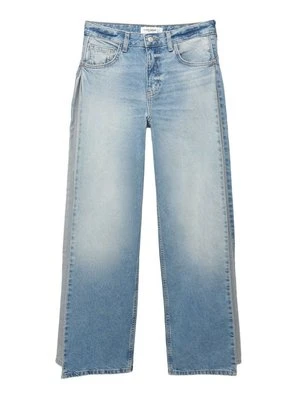 Jeansy Straight Leg PULL&BEAR niebieski denim