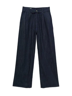 Jeansy Straight Leg PULL&BEAR ciemnoniebieski