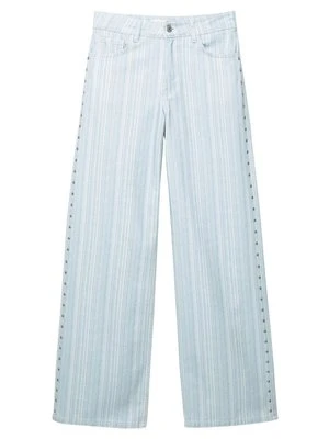 Jeansy Straight Leg PULL&BEAR niebieski