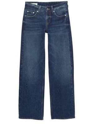 Jeansy Straight Leg PULL&BEAR ciemnoniebieski