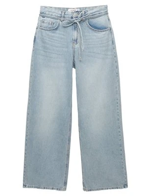 Jeansy Straight Leg PULL&BEAR niebieski denim