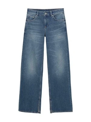 Jeansy Straight Leg PULL&BEAR ciemnoniebieski