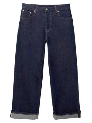 Jeansy Straight Leg PULL&BEAR granatowy