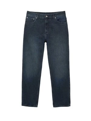 Jeansy Straight Leg PULL&BEAR granatowy