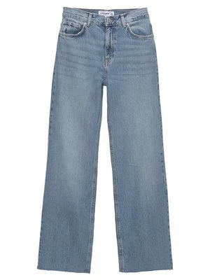 Jeansy Straight Leg PULL&BEAR niebieski denim