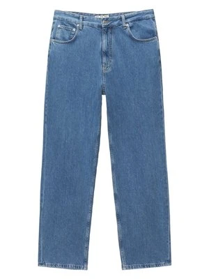 Jeansy Straight Leg PULL&BEAR ciemnoniebieski