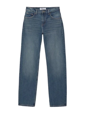 Jeansy Straight Leg PULL&BEAR granatowy