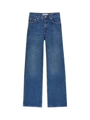 Jeansy Straight Leg PULL&BEAR granatowy
