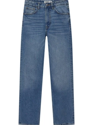 Jeansy Straight Leg PULL&BEAR niebieski denim