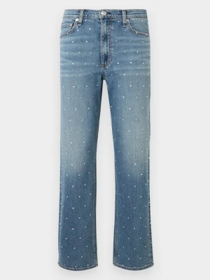 Jeansy Straight Leg rag & bone niebieski