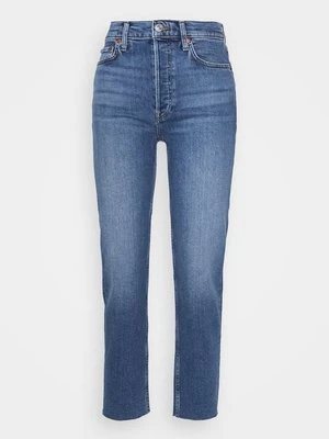 Jeansy Straight Leg RE/DONE niebieski denim