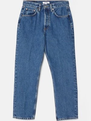 Jeansy Straight Leg RE/DONE niebieski denim