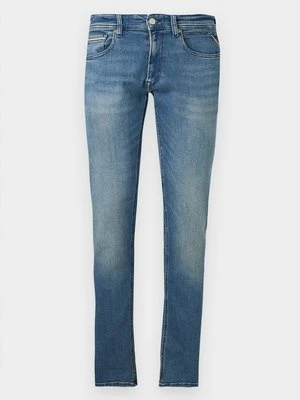 Jeansy Straight Leg Replay niebieski denim
