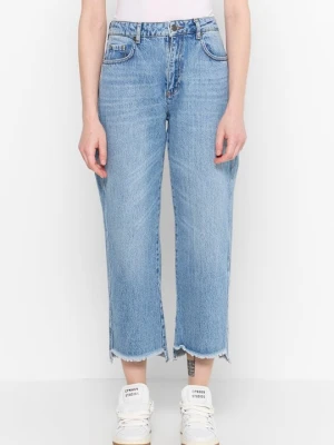 Jeansy Straight Leg Sisley jasnoniebieski