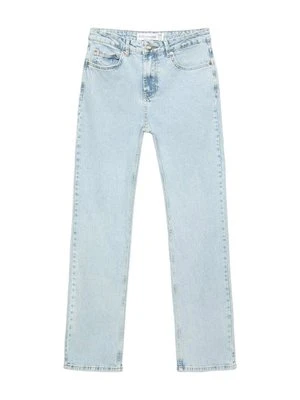 Jeansy Straight Leg Stradivarius niebieski denim