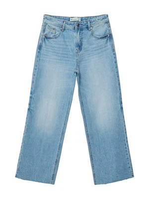Jeansy Straight Leg Stradivarius niebieski denim