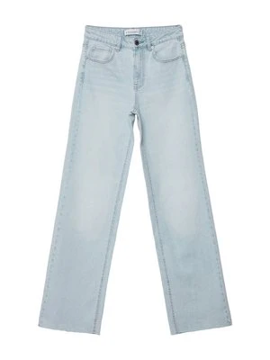 Jeansy Straight Leg Stradivarius surowy denim