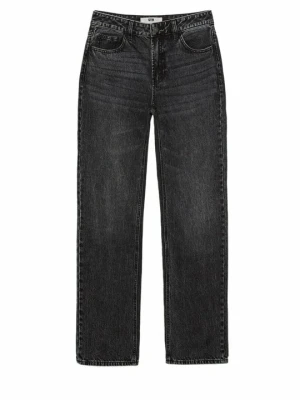 Jeansy Straight Leg Stradivarius ciemnoszary