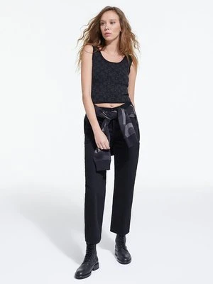 Jeansy Straight Leg The Kooples czarny