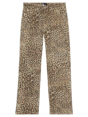 Jeansy Straight Leg The Kooples brązowy