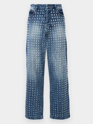 Jeansy Straight Leg The Kooples jasnoniebieski denim