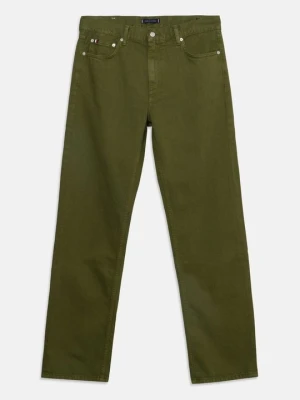 Jeansy Straight Leg Tommy Hilfiger ciemnozielony