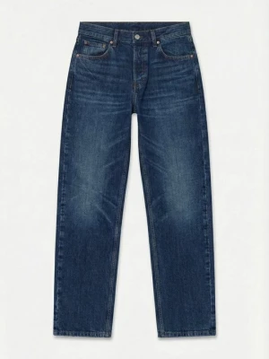 Jeansy Straight Leg Topshop ciemnoniebieski