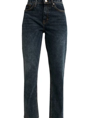 Jeansy Straight Leg Topshop niebieski