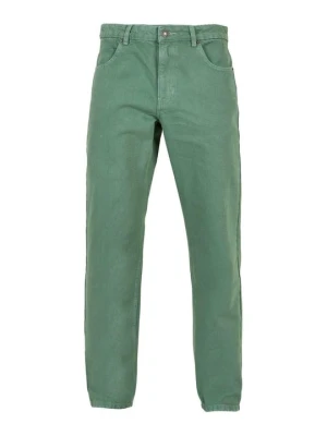 Jeansy Straight Leg Urban Classics zielony